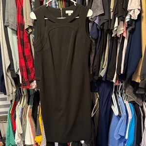 Calvin Klein Black Asymmetrical Dress - Size 8